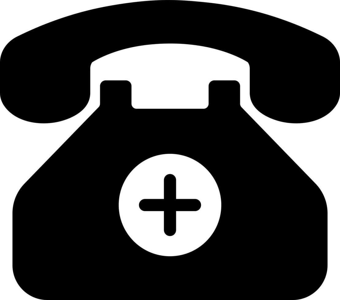 Telephone icon in flat style. vector