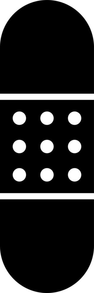 Glyph bandage icon in flat style. vector