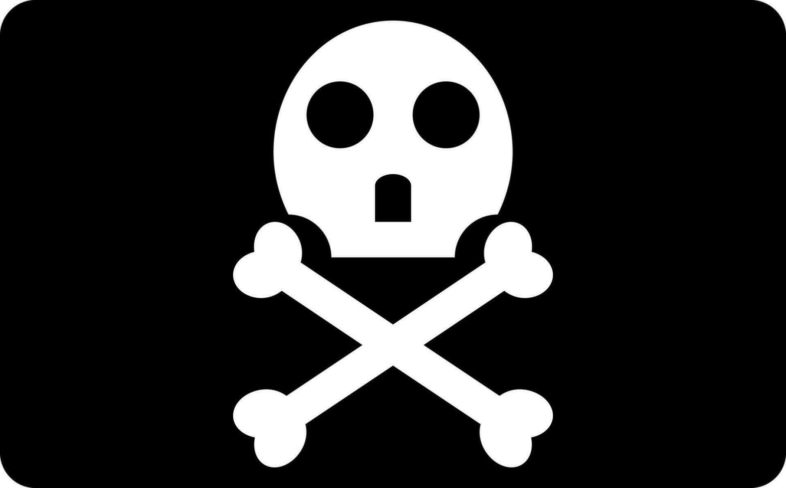Danger sign or symbol in Black and White color. vector