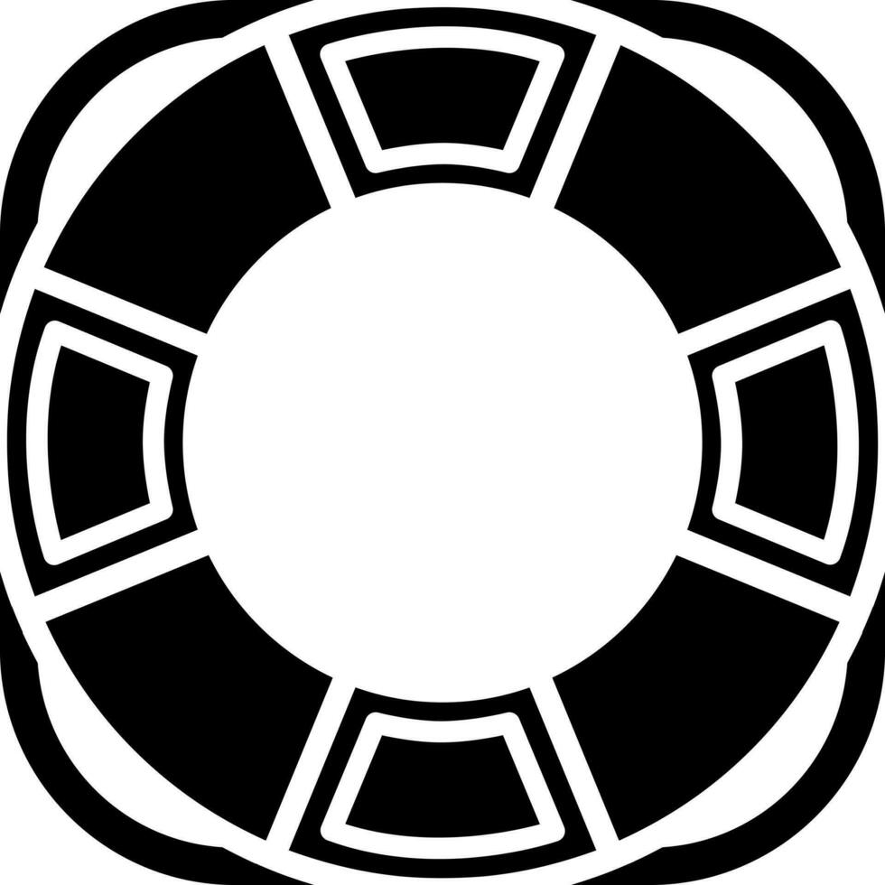 Illustration of lifebuoy icon. vector