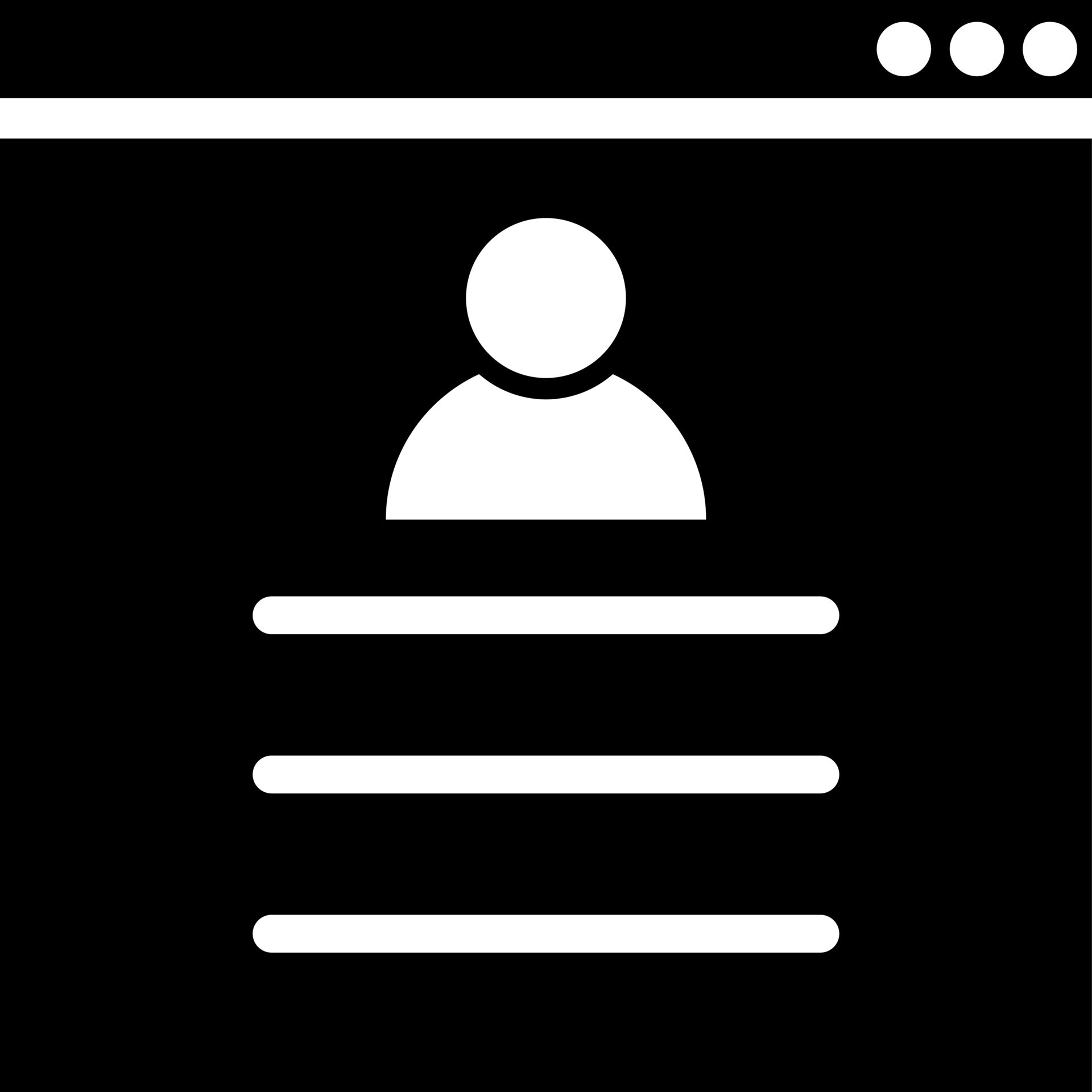 User profile page icon in flat style. 24254914 Vector Art at Vecteezy