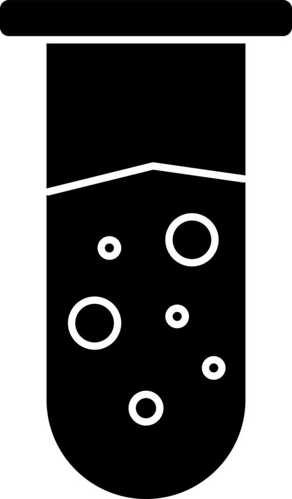 Illustration of a test tube icon. vector