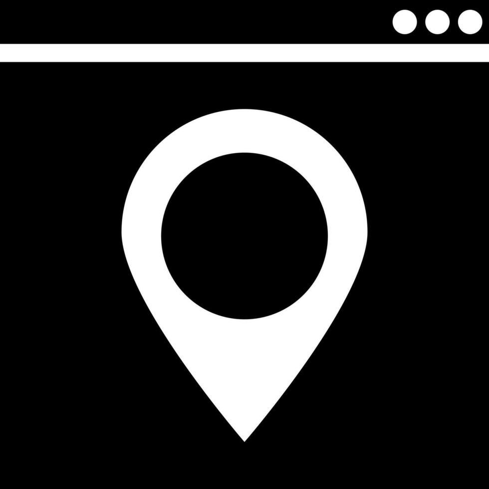 Online location tracking website icon. vector