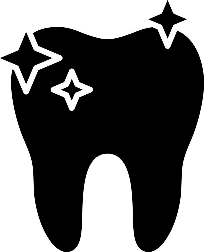 Illustration of clean tooth icon. vector