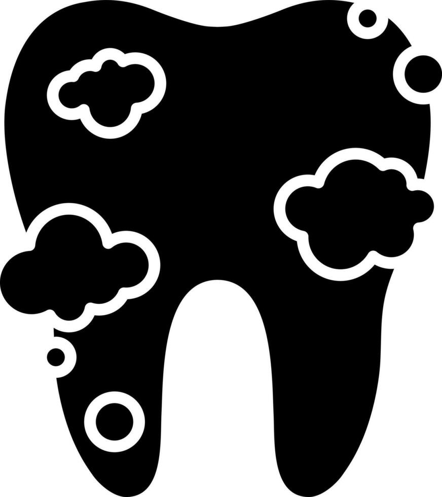 Brushing or cleaning tooth icon or symbol. vector