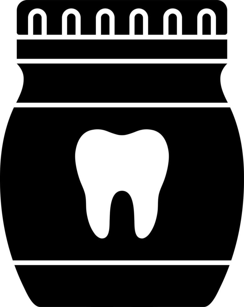 Dental bottle or mouthwash icon. vector