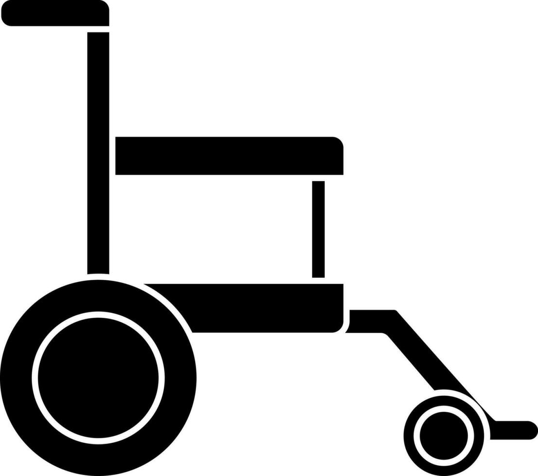 Flat style wheelchair icon or symbol. vector