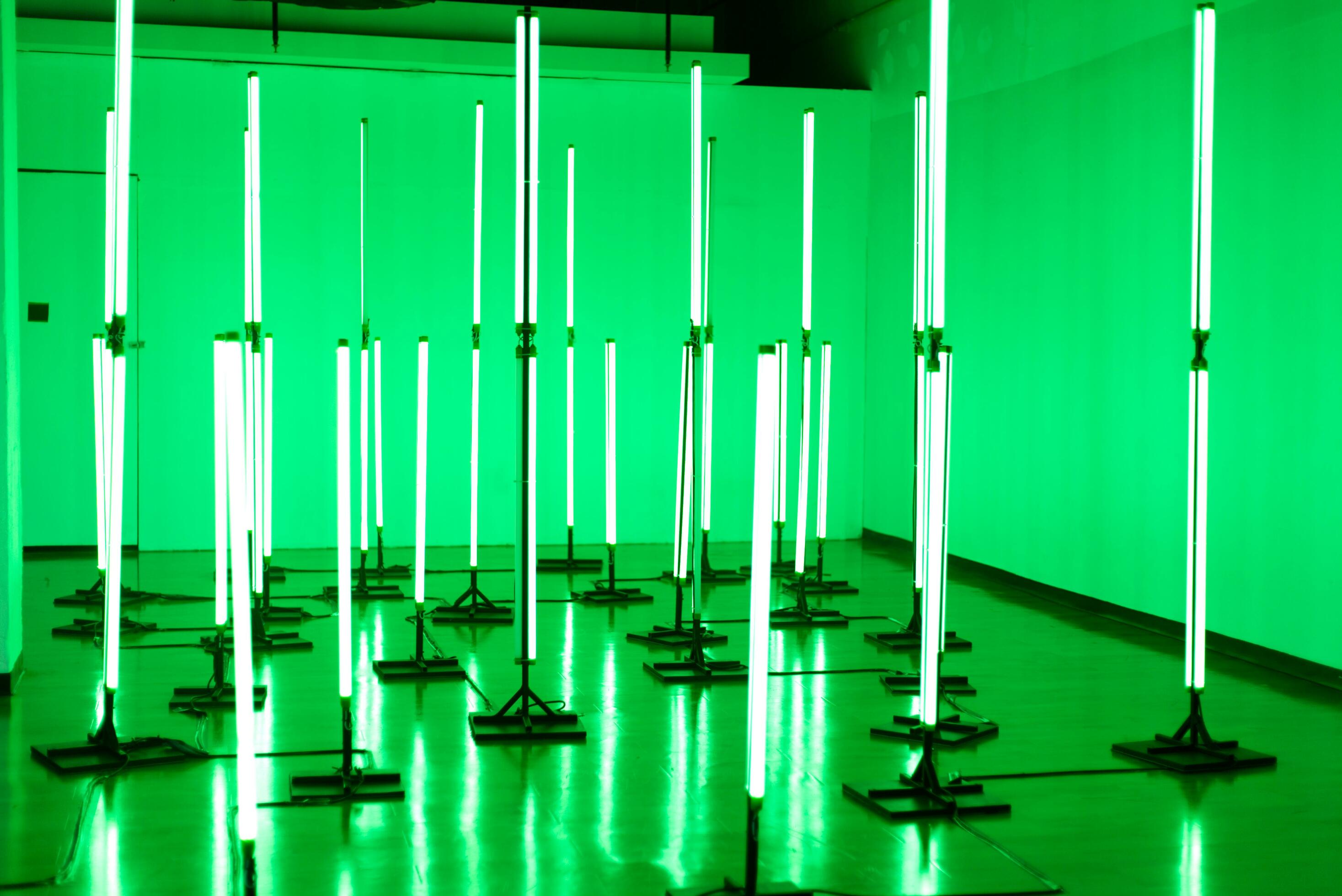 background with green light line bokeh 24255274 Stock Photo at Vecteezy