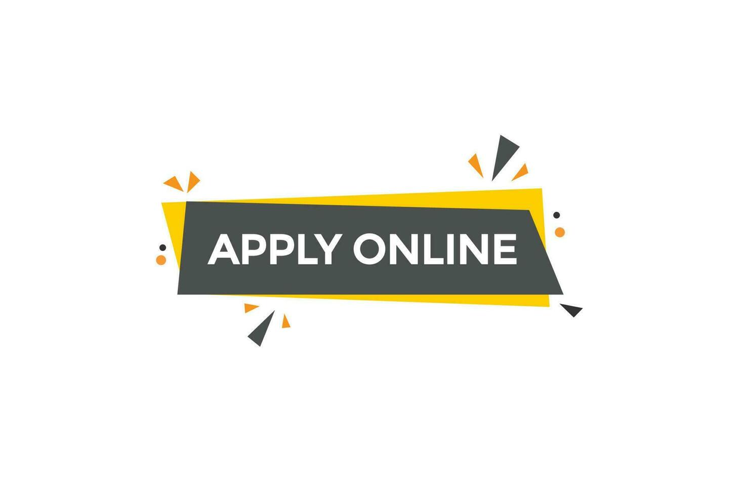 apply online  vectors, sign, level bubble speech apply online vector