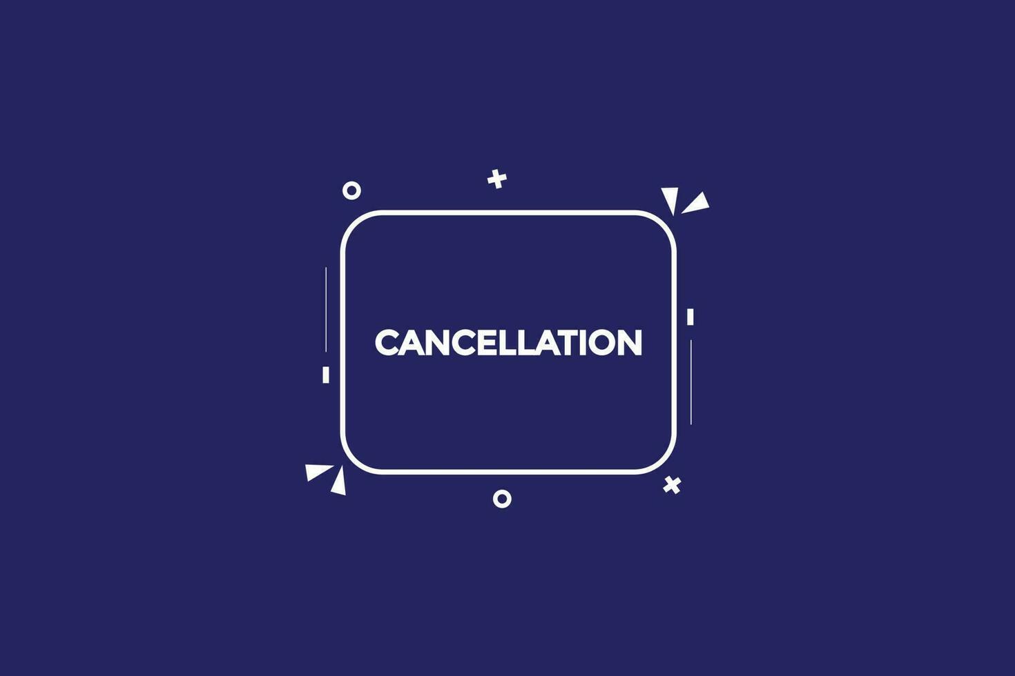 cancellation vectors, sign, level bubble speech cancellation vector