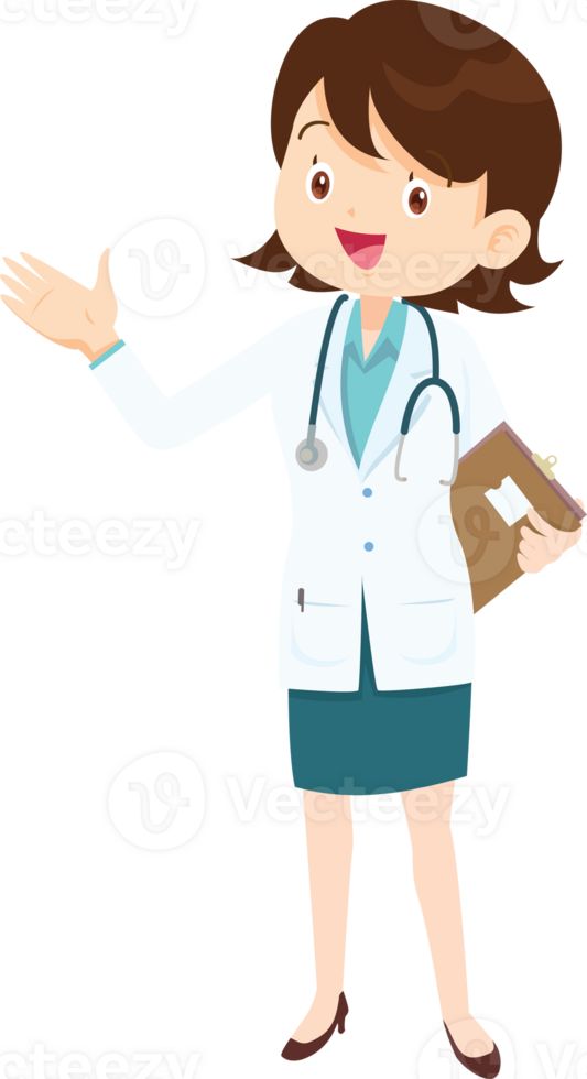 médico desenho animado personagem profissional médico png