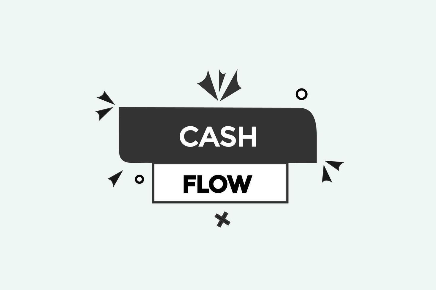 cash flow vectors, sign, level bubble speech cash flow vector