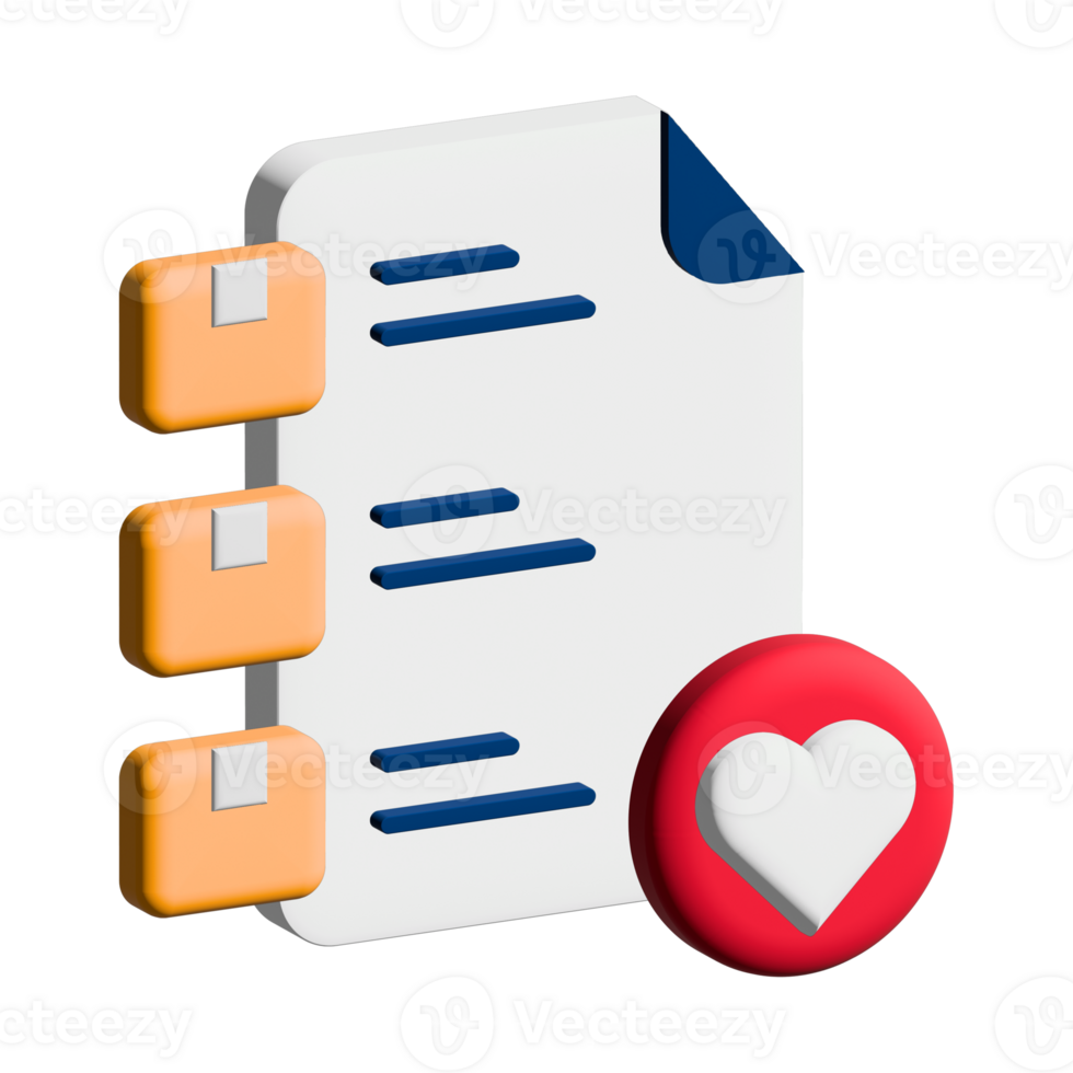 Favorite. Shopping online icon set - 3D render icon png