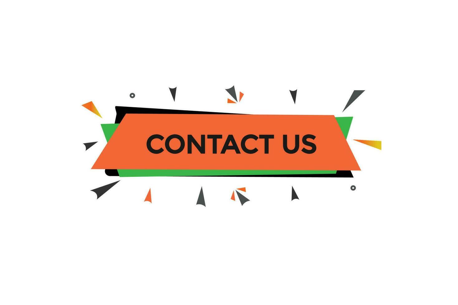 contact us vectors, sign, level bubble speech contact us vector