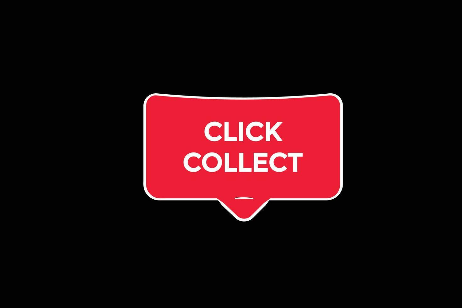 click collect vectors, sign, level bubble speech click collect vector