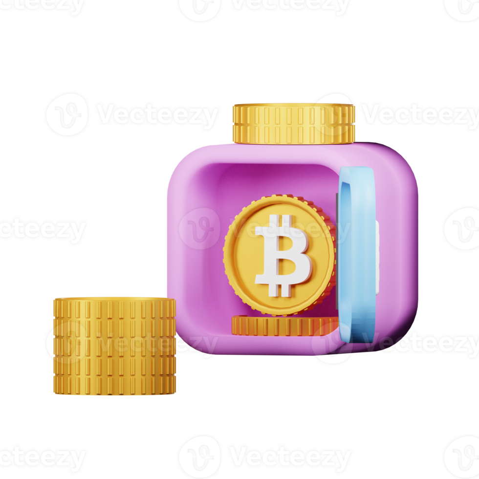 bitcoin 3d icon pack png