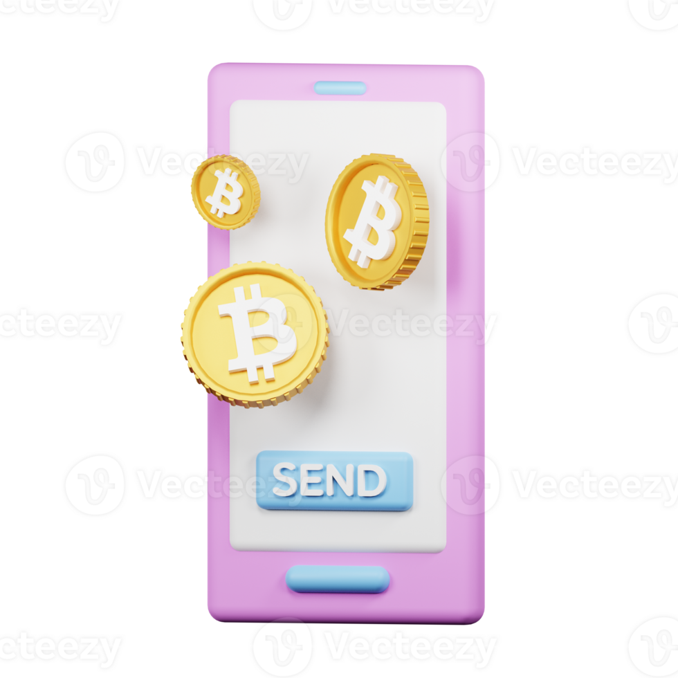 bitcoin 3d icon pack png