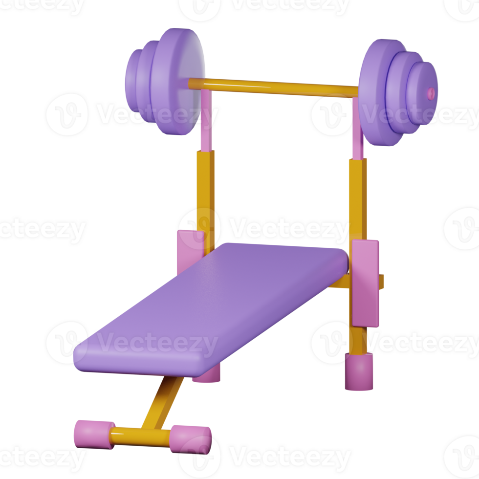 gym equipment 3d icon pack png