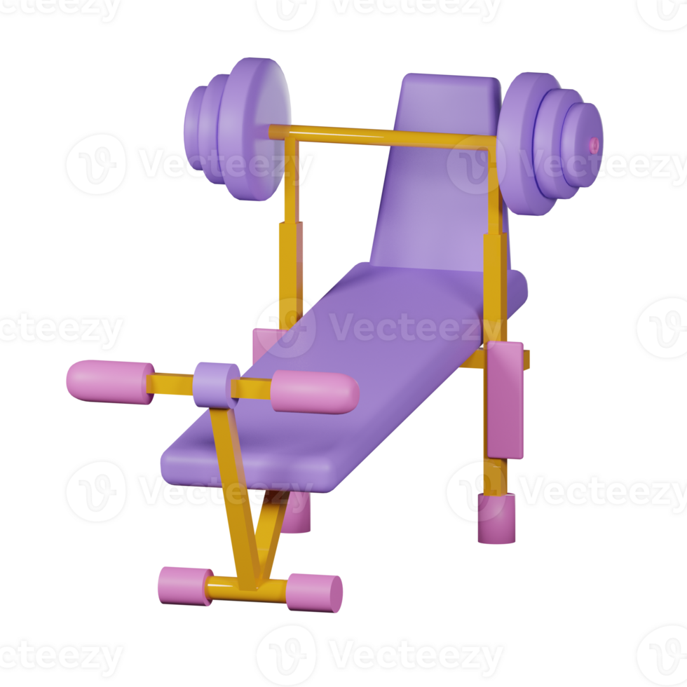 gym equipment 3d icon pack png