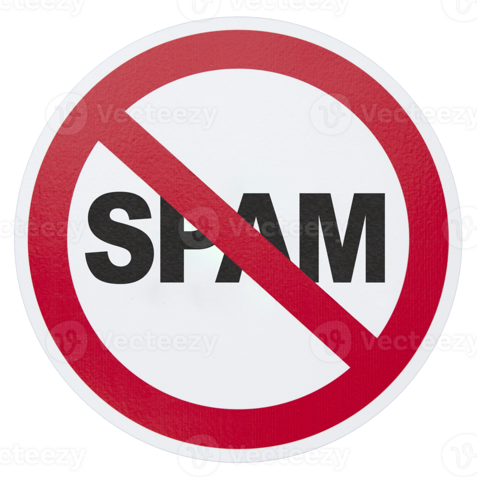 No spam sign png