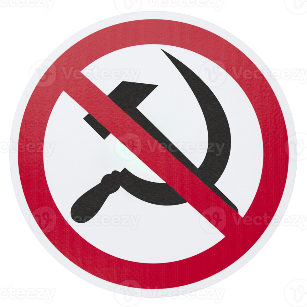 No communist sign png