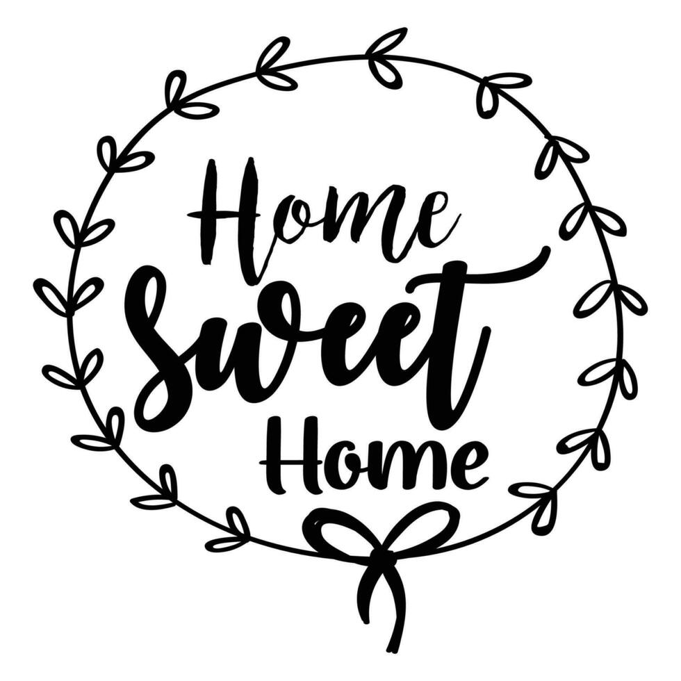 Home sweet home decoration 24256730 Vector Art at Vecteezy