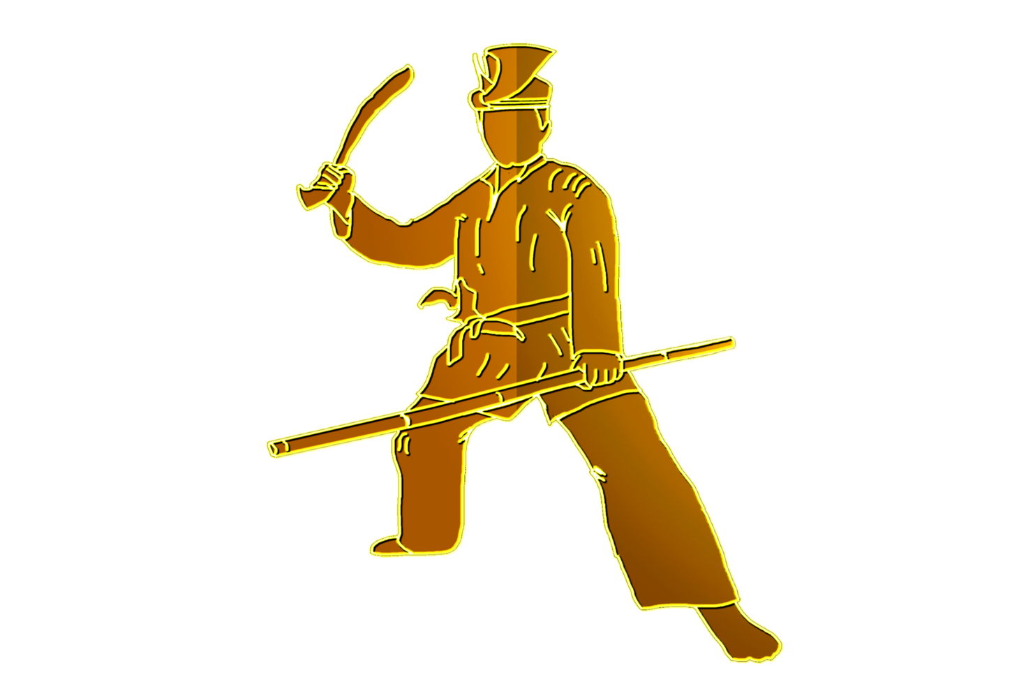 icon logo warrior hold weapon had blade png