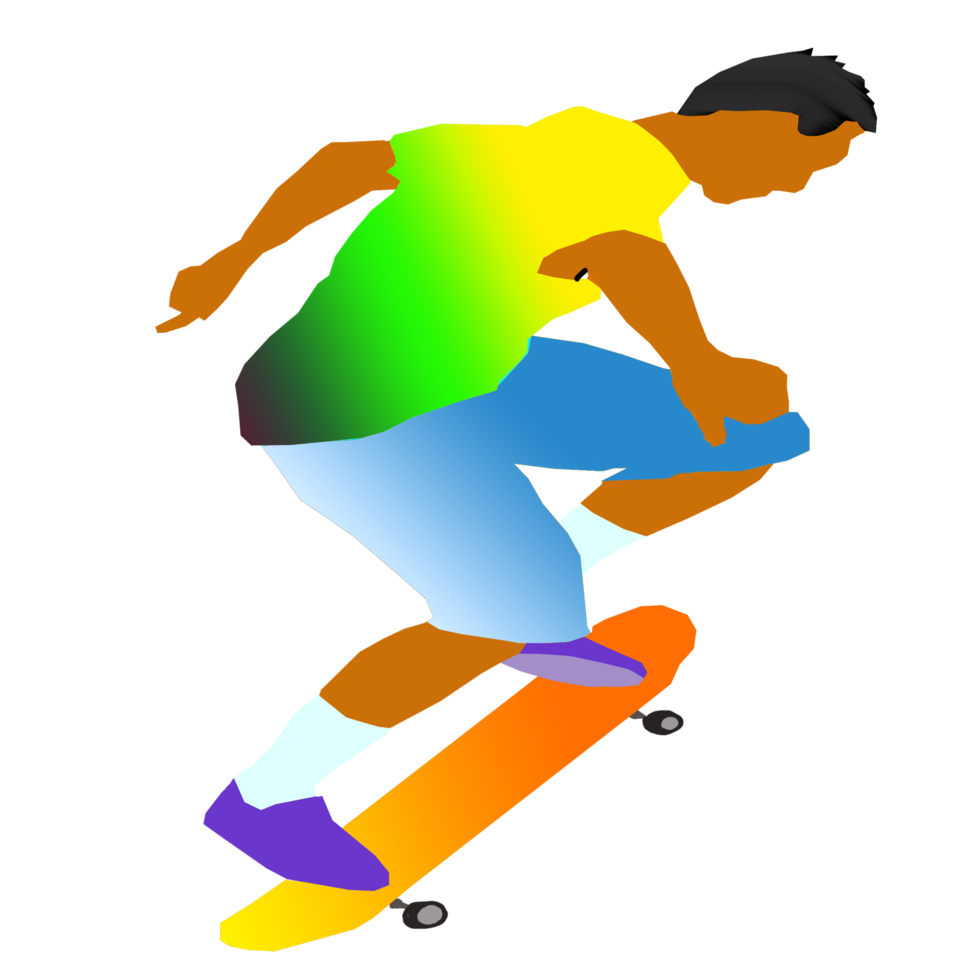 icon person play skateboard png