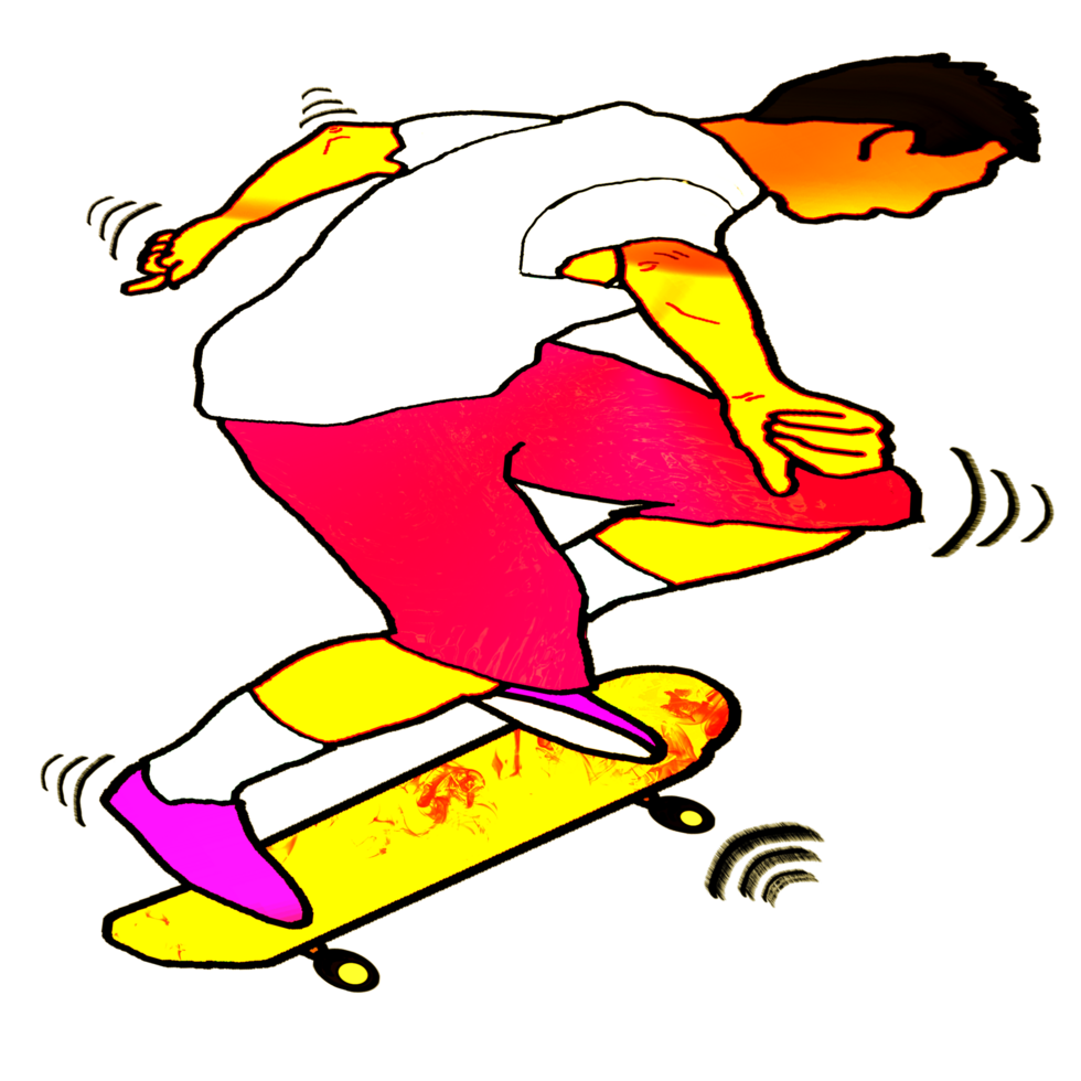 icon person play skateboard png