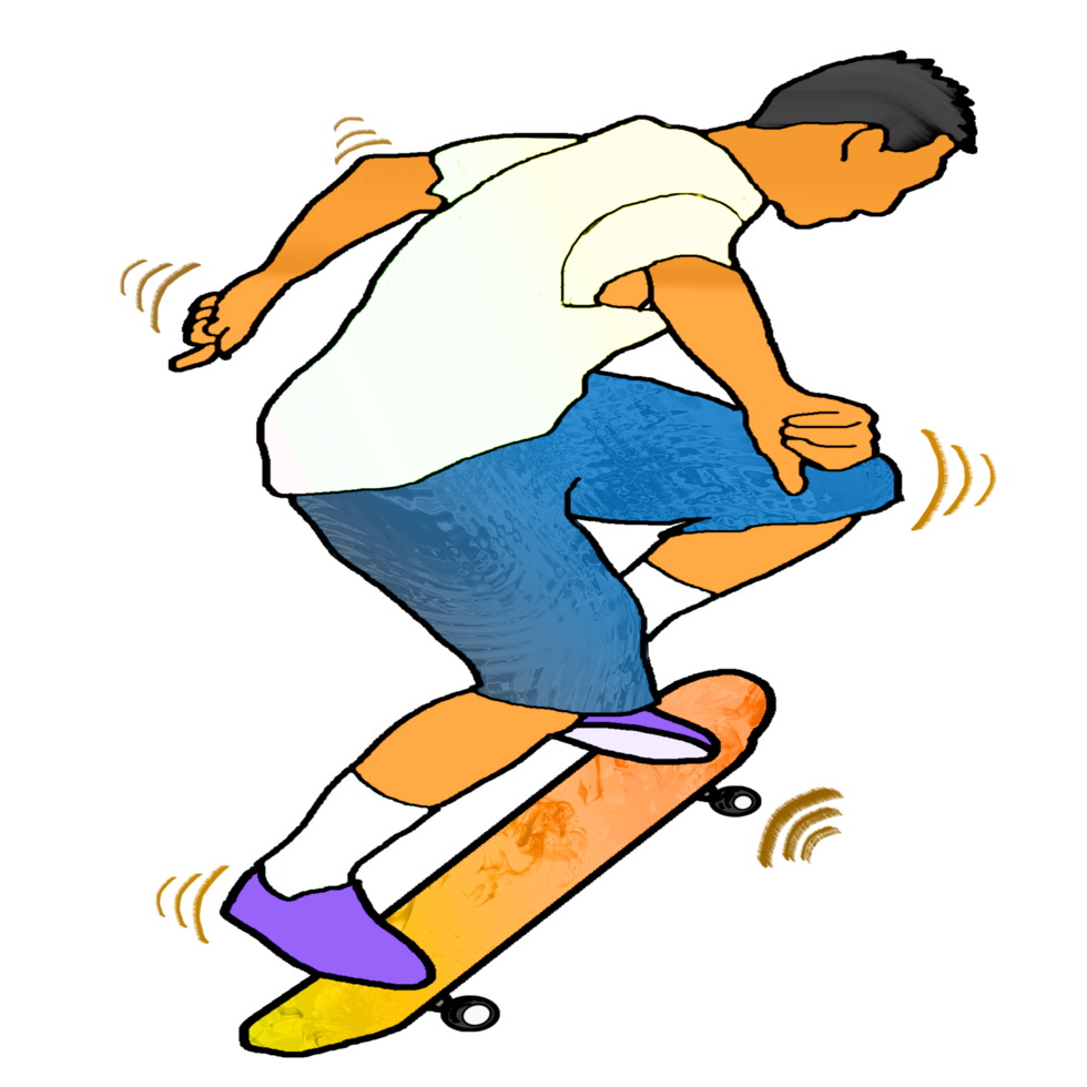 icon person play skateboard png