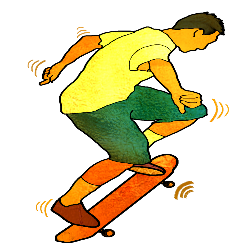 icon person play skateboard png