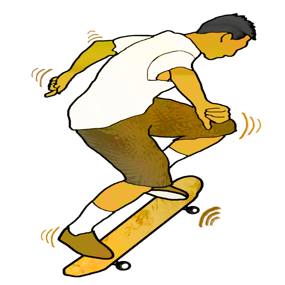 icon person play skateboard png