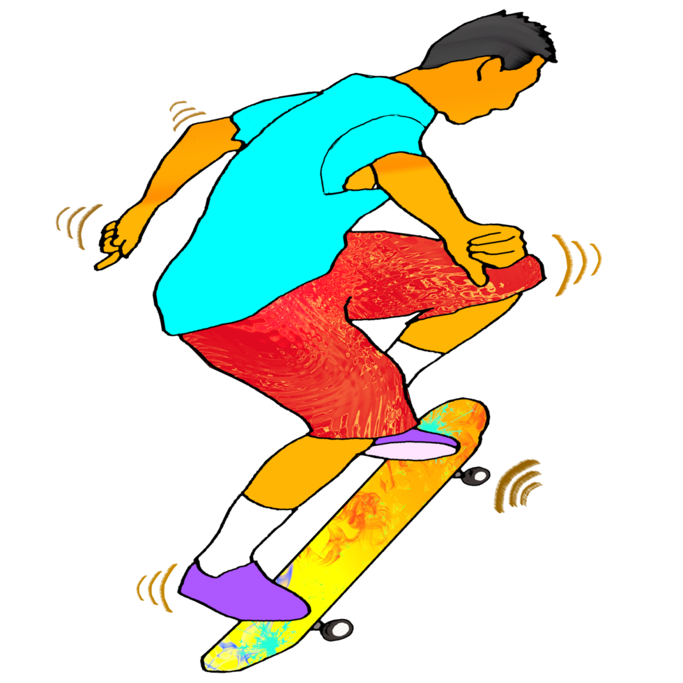 icon person play skateboard png