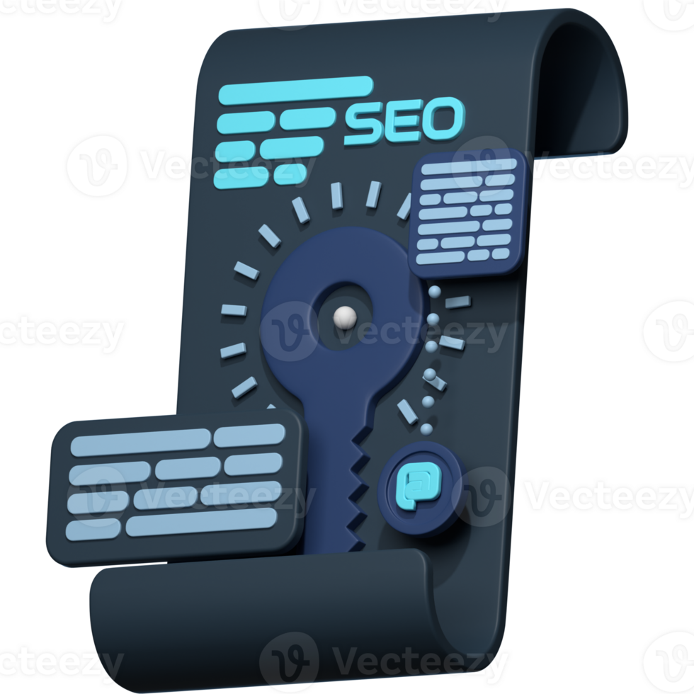 3D Illustration SEO png