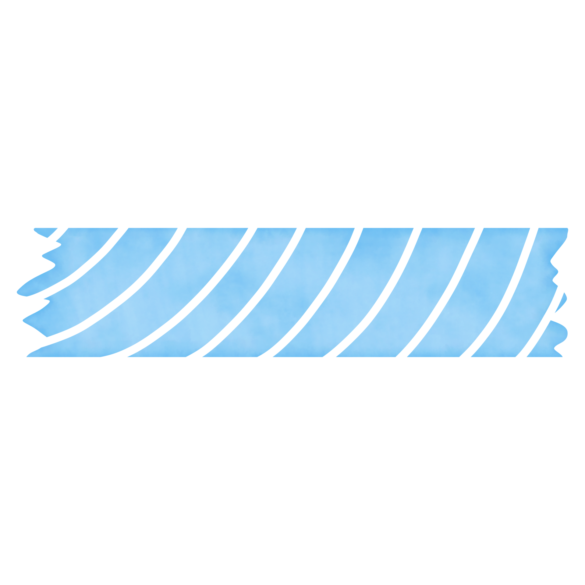 Blue Washi Tape with White Curve Line 24257042 PNG