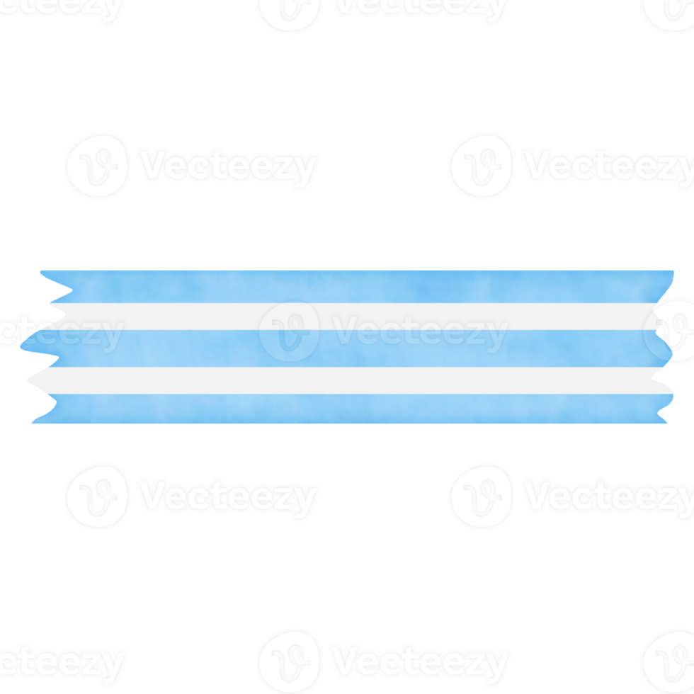 Washi Tape Blue Stripe Line png