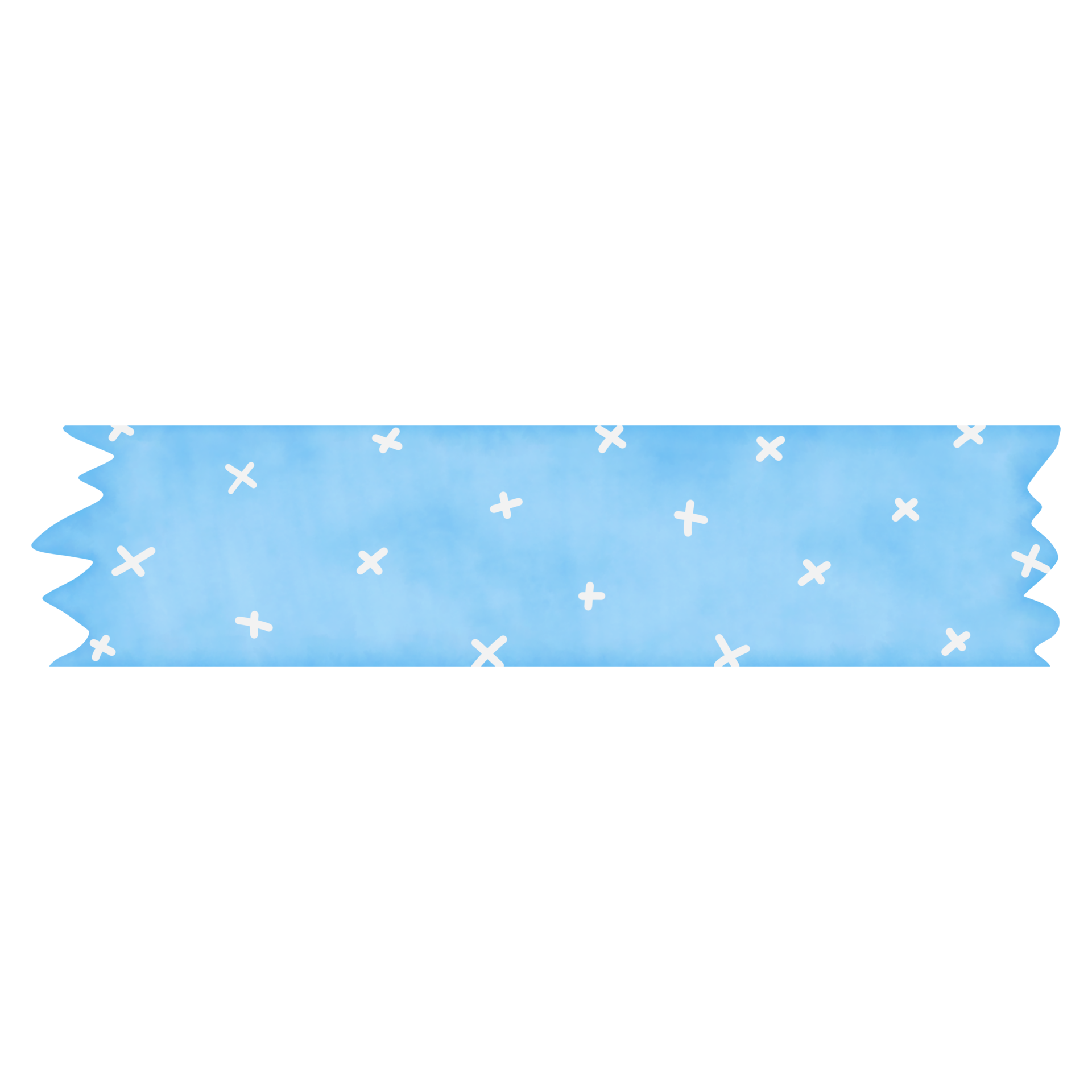 Blue Washi Tape X Pattern 24257049 PNG