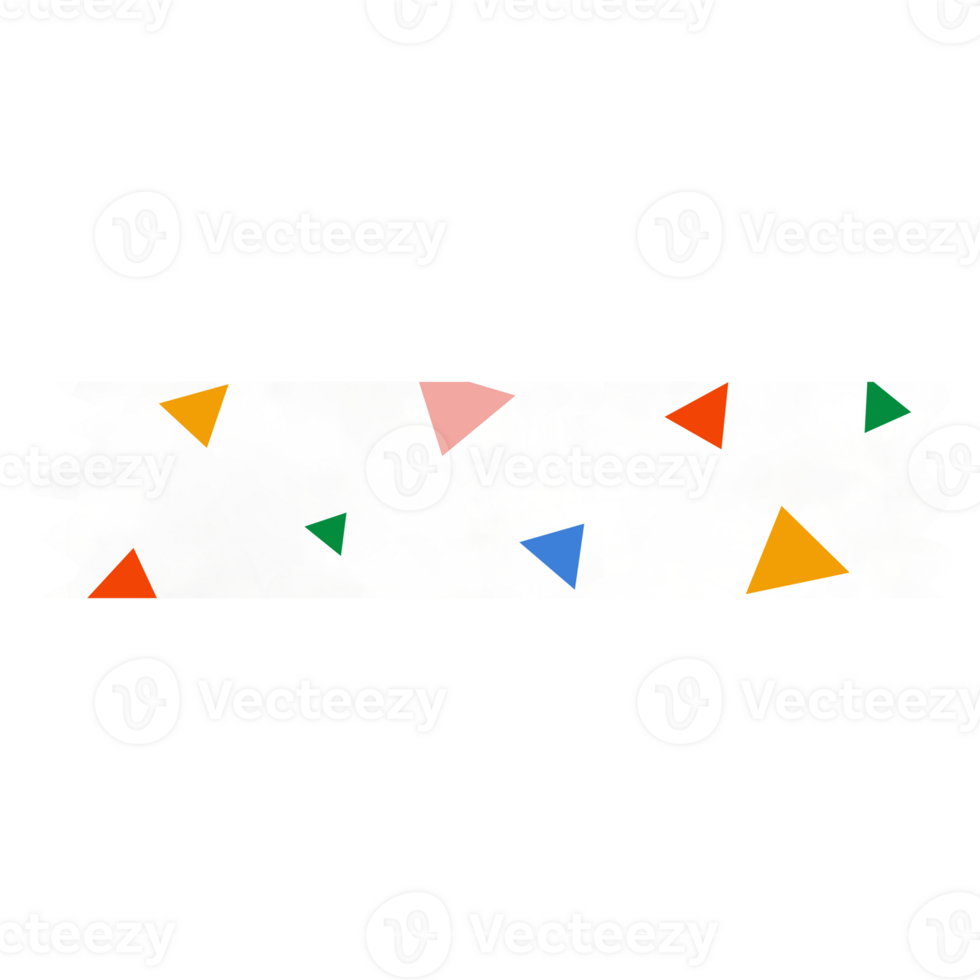 Colorful Triangle Washi Tape png