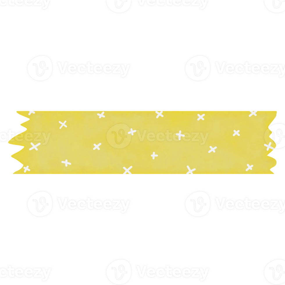 Yellow Washi Tape X Pattern png