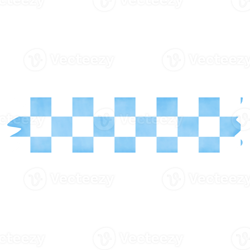 Blue White Checkboard Washi Tape png