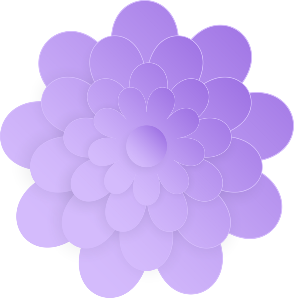 Flower, Element of floral paper cut. Paper cut of flower shape and spring symbol. png