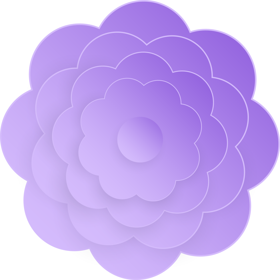 Flower, Element of floral paper cut. Paper cut of flower shape and spring symbol. png