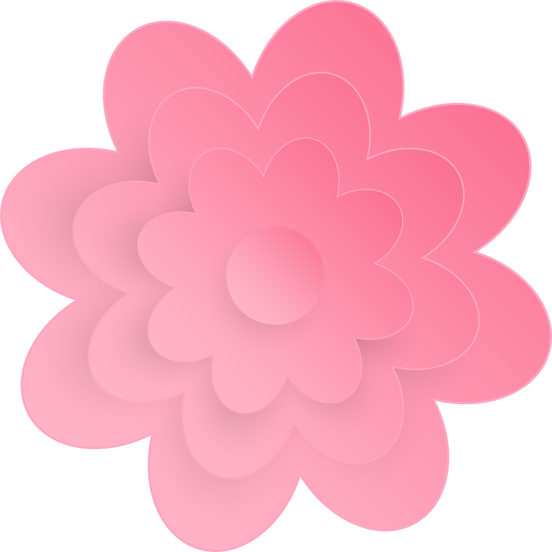 Flower, Element of floral paper cut. Paper cut of flower shape and