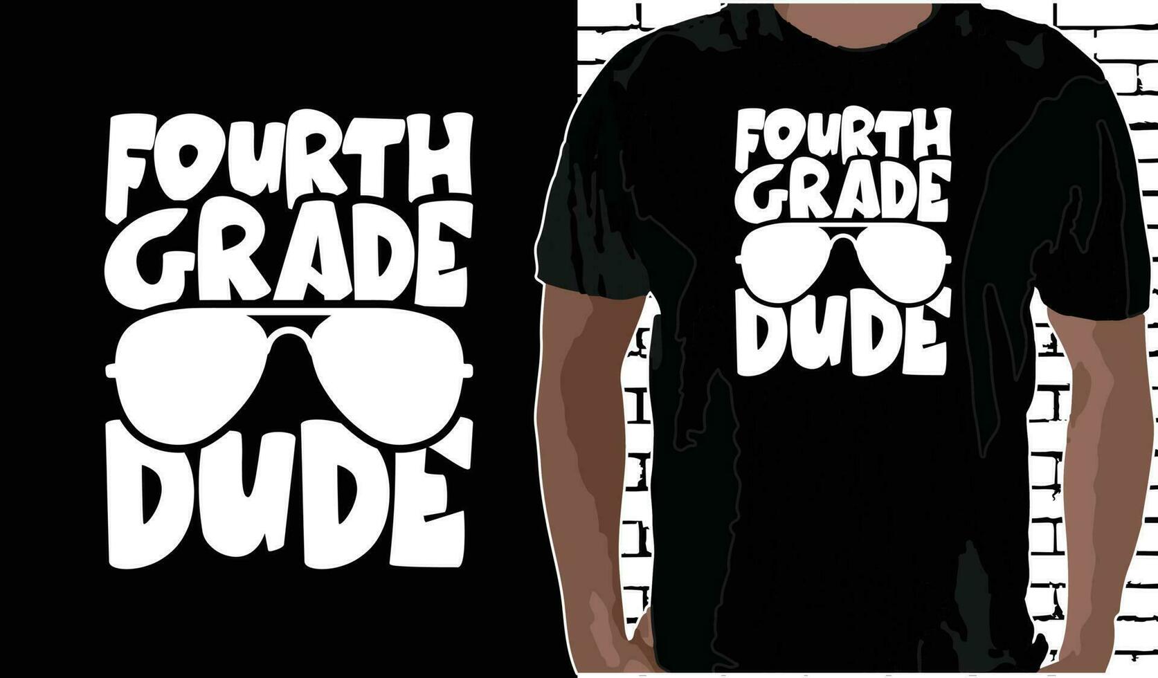 4to grado tipo t camisa diseño, citas acerca de espalda a escuela, espalda a colegio camisa, espalda a colegio tipografía t camisa diseño vector
