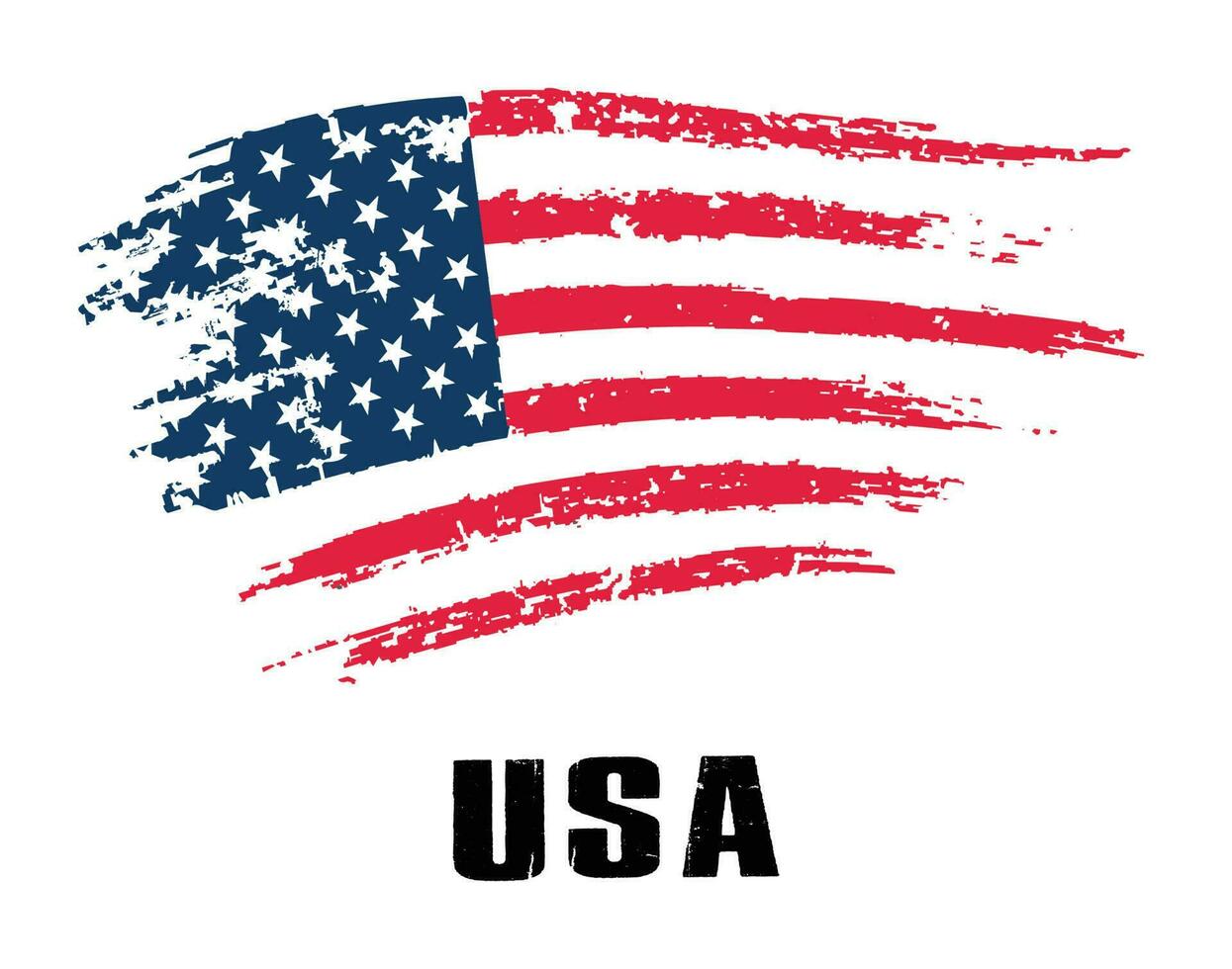 USA Flag Logo Design vector