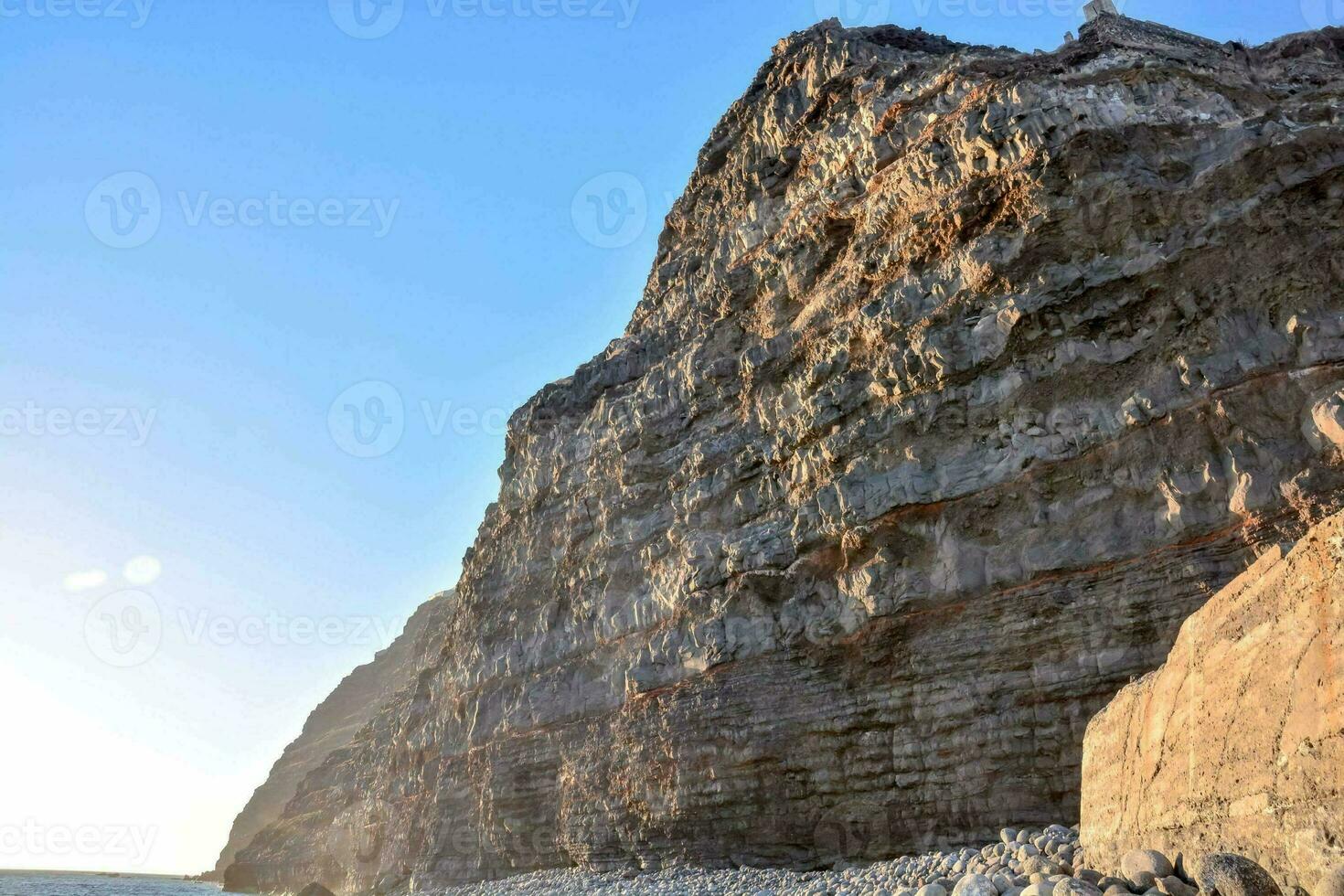 Mountain top scenic view photo