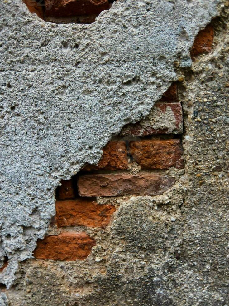 primer plano de la pared de ladrillo foto