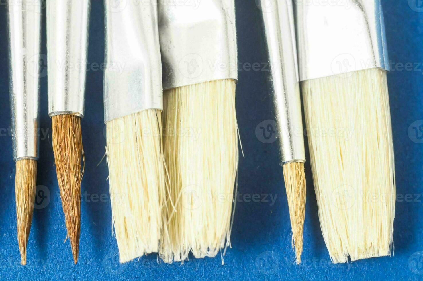 Paint brushes close-up photo