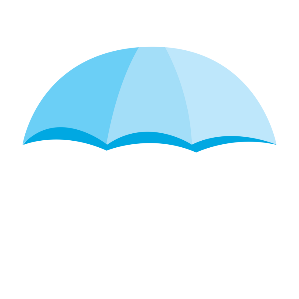 luminosa pastello blu ombrello png