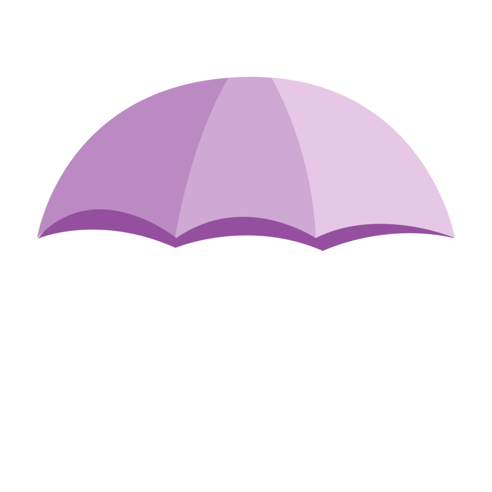 brillante pastel púrpura paraguas png